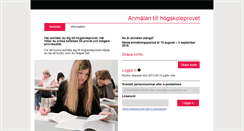Desktop Screenshot of hogskoleprov.nu